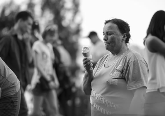 Urban photos in Kiev Ukraine ice cream